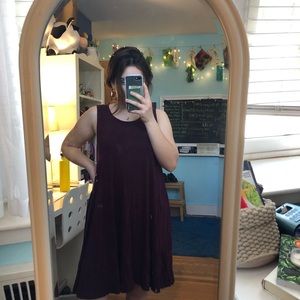 Maroon American Eagle slip dress